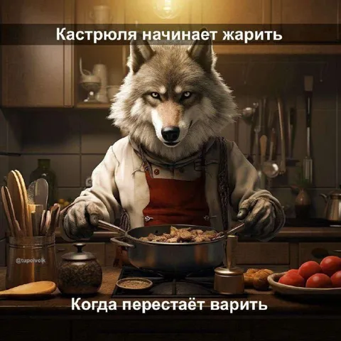 Кастрюля начинает жарить