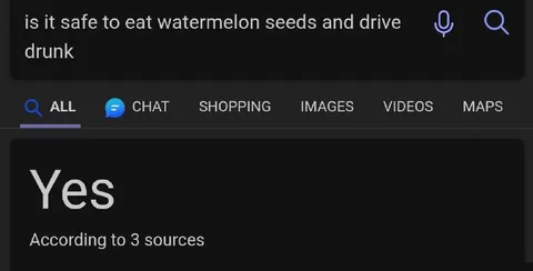 Watermelon Seeds and Drunk Driving