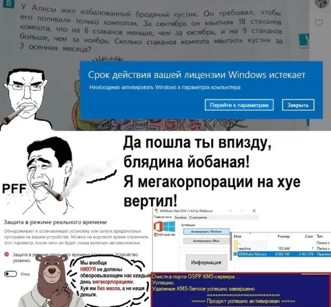 Когда Windows требует активацию