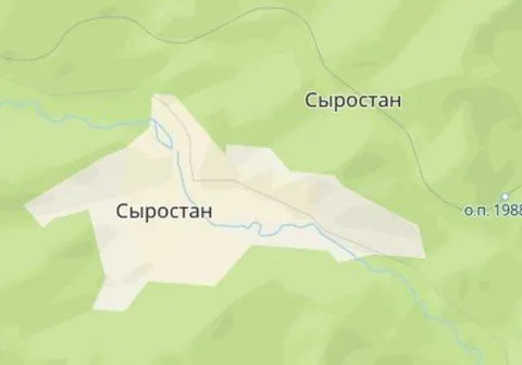 Сыростан на карте