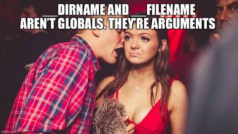 Dirname and Filename Arguments