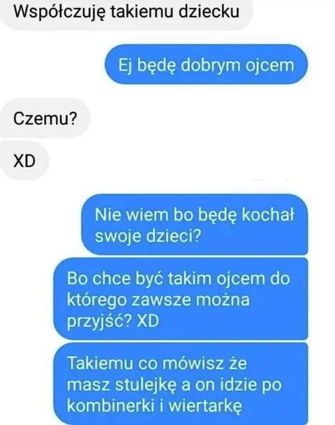 Ojciec z kombinerkami i wiertarką