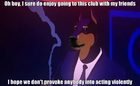 Dog Enjoys Going to the Club