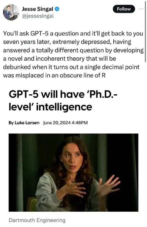 GPT-5 Ph.D.-Level Intelligence
