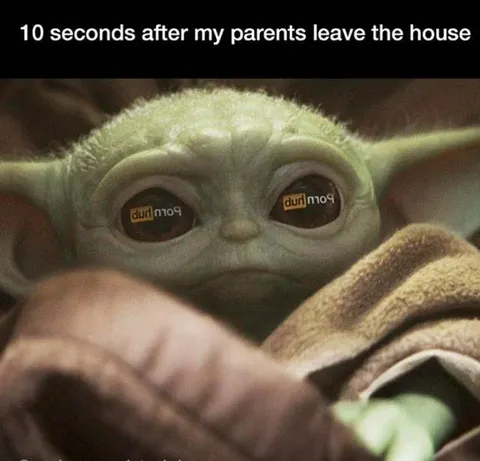 Grogu After Parents Leave