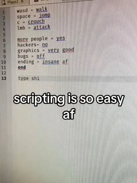 Scripting Is So Easy AF