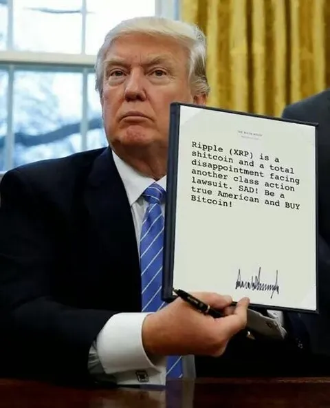 Trump Signs Anti-XRP Message