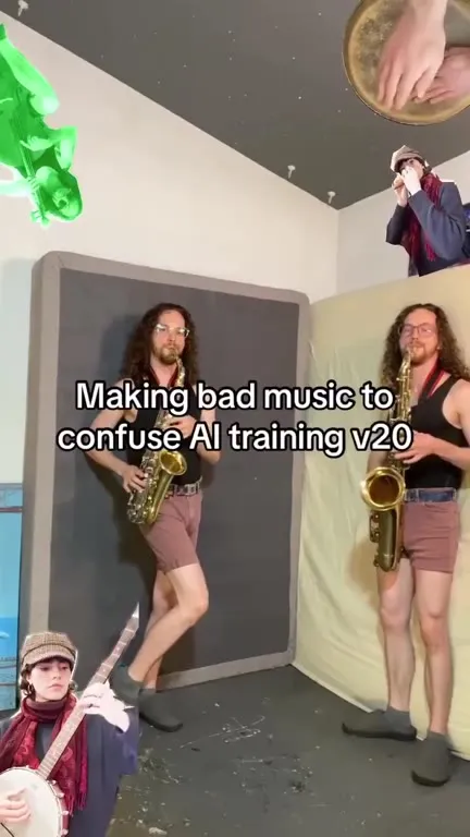 Bad Music to Confuse AI