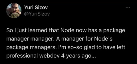 Node package manager manager
