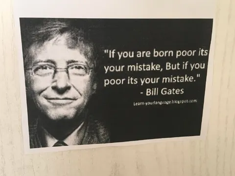 Bill Gates Poor Life Quote