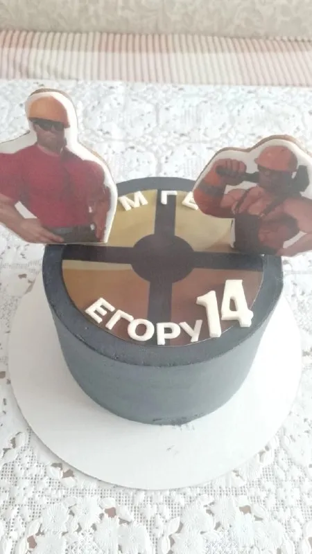 Торт Егорке на 14 лет