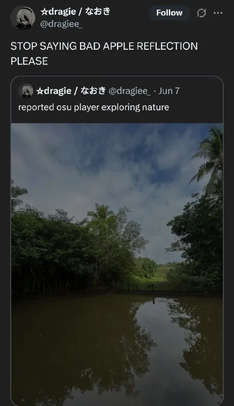Osu Player Exploring Nature