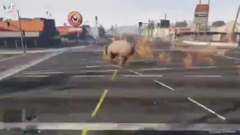 Летающая горящая свинья в GTA