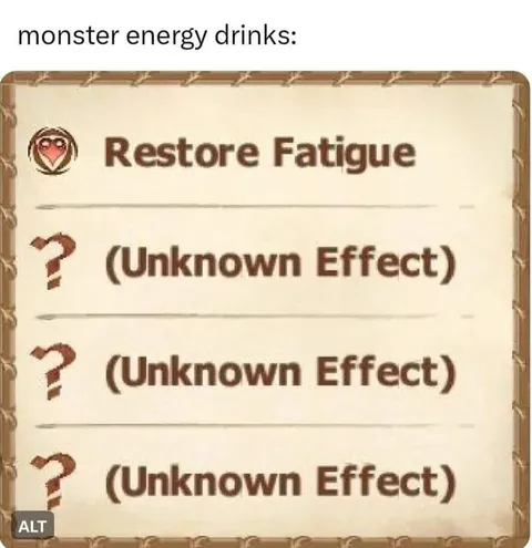 Monster Energy Unknown Effects