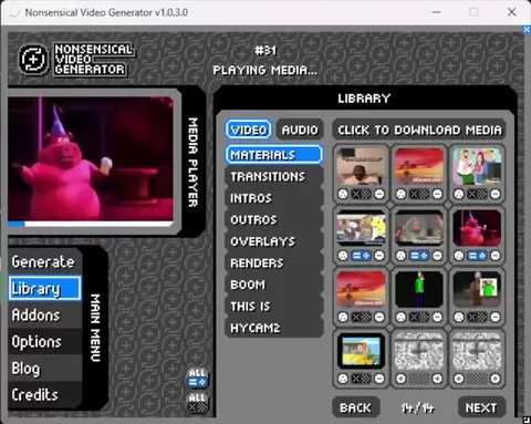 Nonsensical Video Generator Error