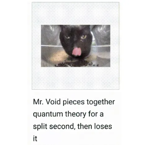Mr. Void Understands Quantum Theory
