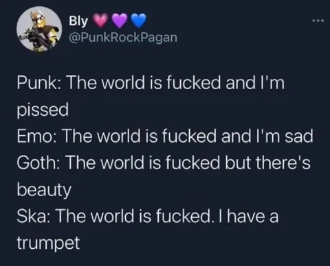 Punk Emo Goth Ska Reactions
