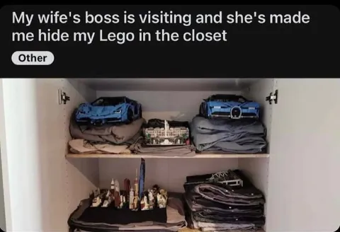 Hiding Lego in the Closet