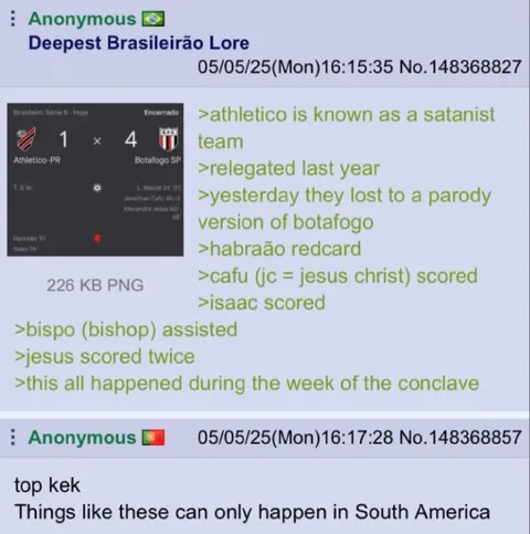 Brazilian Football Divine Intervention