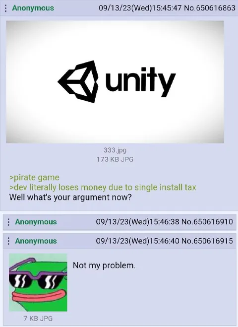 Unity Single Install Tax