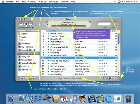 iTunes Buttons That Look Interactive