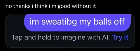 No Thanks, I’m Sweating