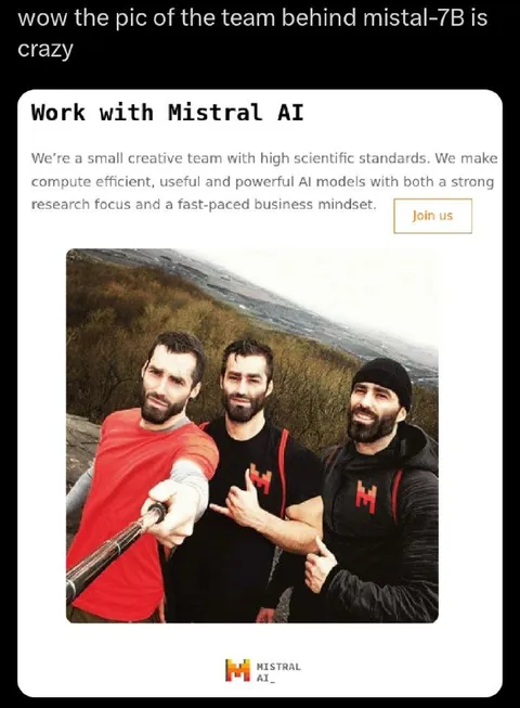 Mistral-7B Team Photo