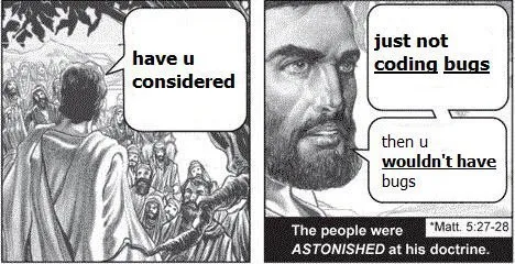Jesus Explains Coding Bugs