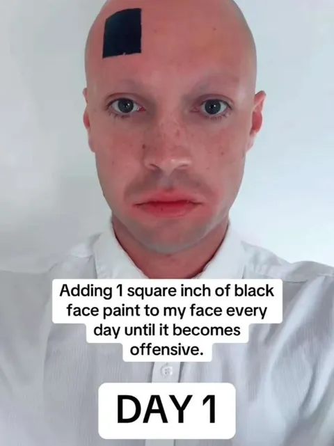 Day 1 Black Face Paint