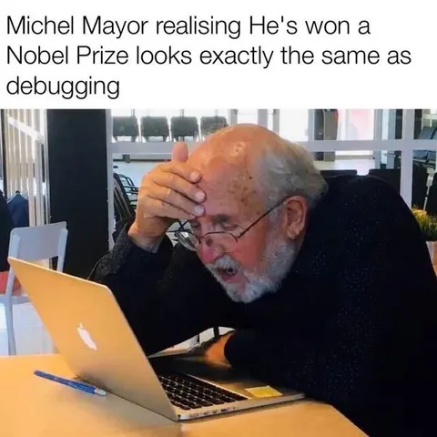 Michel Mayor Debugging Reaction