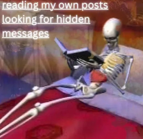 Skeleton Looking for Hidden Messages