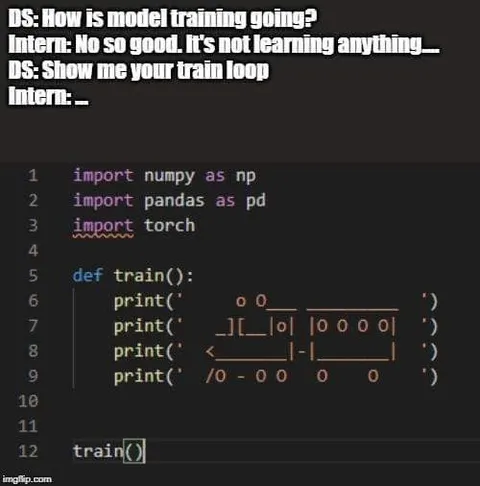 Intern's Broken Train Loop