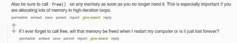 Forgetting to Call free()