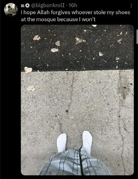 Shoes Stolen at the Mosque