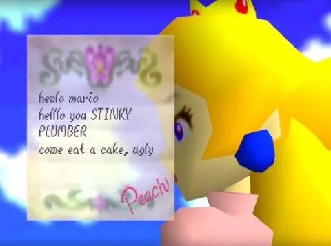 Peach Calls Mario Stinky