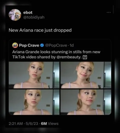 New Ariana Race Just Dropped