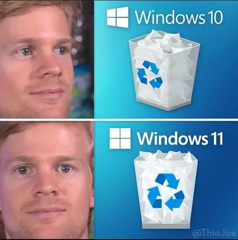 Windows 10 vs Windows 11 Recycle Bin