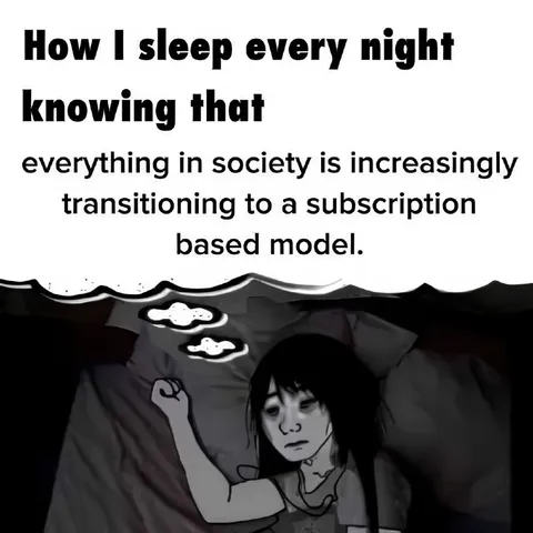 Sleeping Through Subscription Society