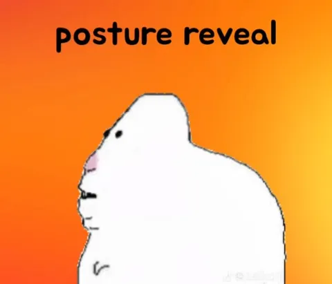 Posture Reveal White Creature