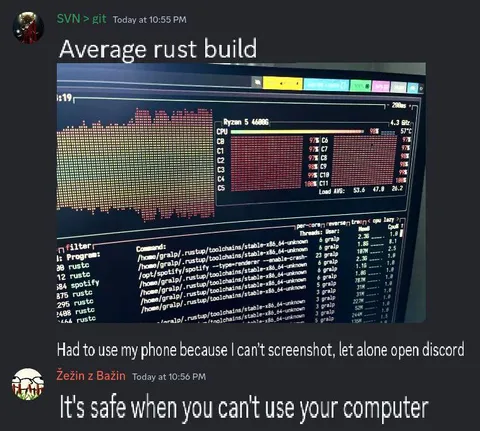 Average Rust Build