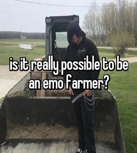 Emo Farmer at Work