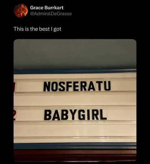 Nosferatu Babygirl Marquee