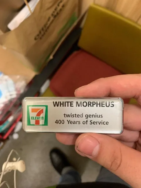 White Morpheus Employee Badge