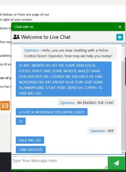 Police Control Room Live Chat