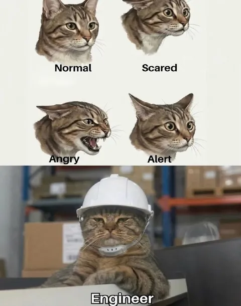 Engineer Cat Emotions Chart