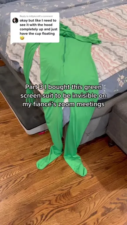 Green Screen Suit Zoom Prank