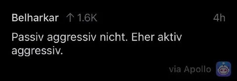 Eher aktiv aggressiv