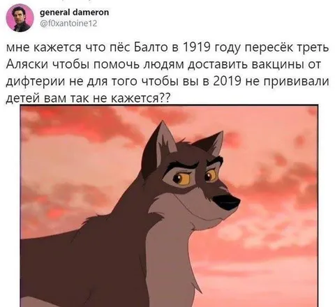 Пёс Балто и антипрививочники