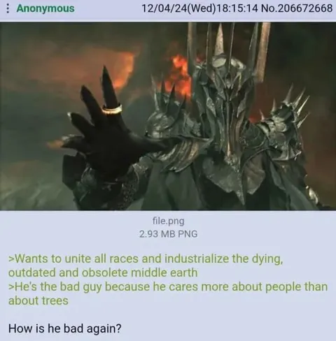 How Is Sauron Bad Again?