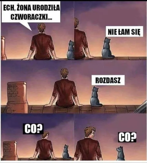 Żona urodziła czworaczki